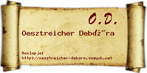 Oesztreicher Debóra névjegykártya